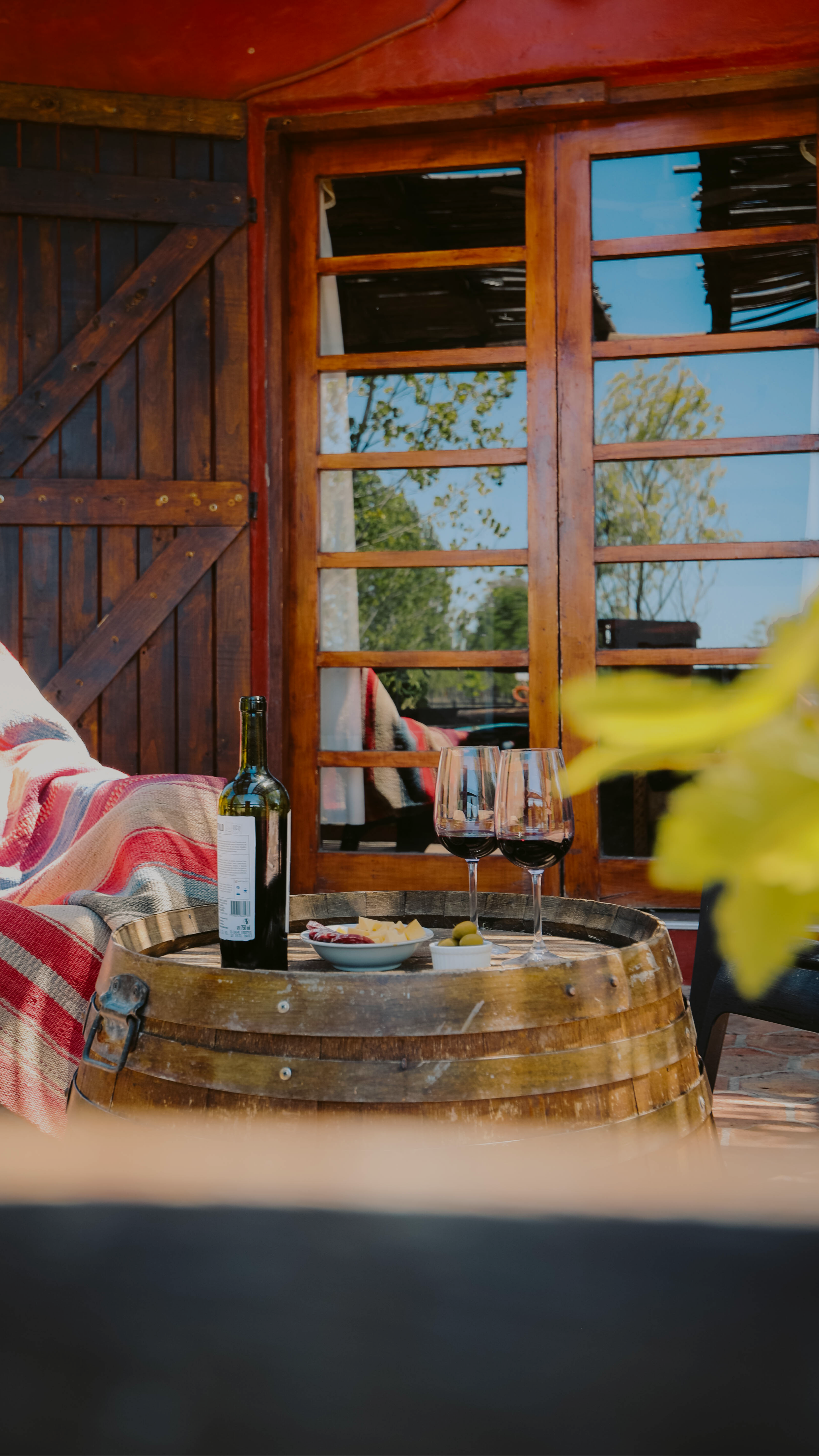 Cabaña 2 para parejas con galería y parrilla — Finca Silvestre San Rafael Mendoza